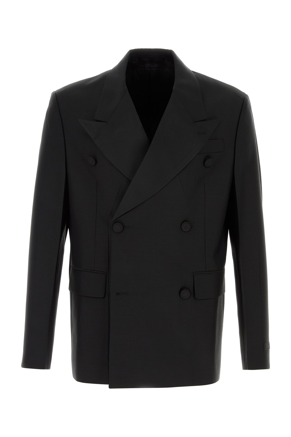 Prada Giacca in misto mohair nero