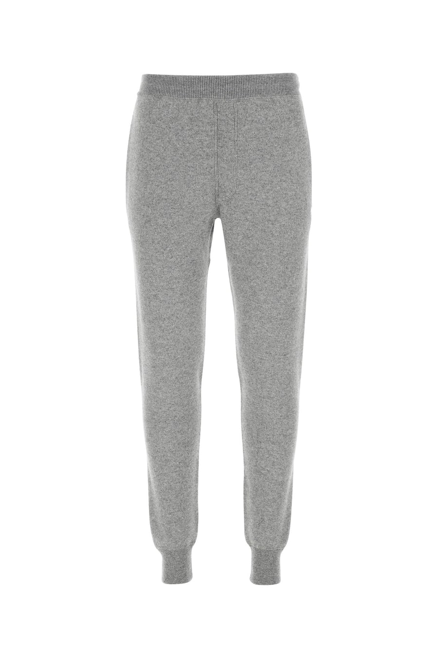 Prada Pantalone jogging in misto cashmere stretch grigio melangé