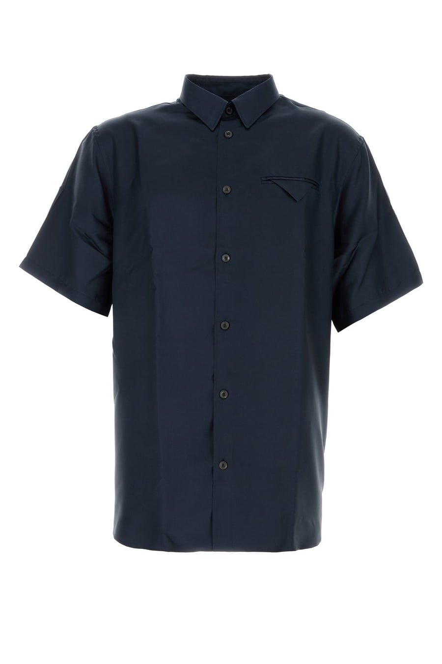 Prada Camicia in raso blu