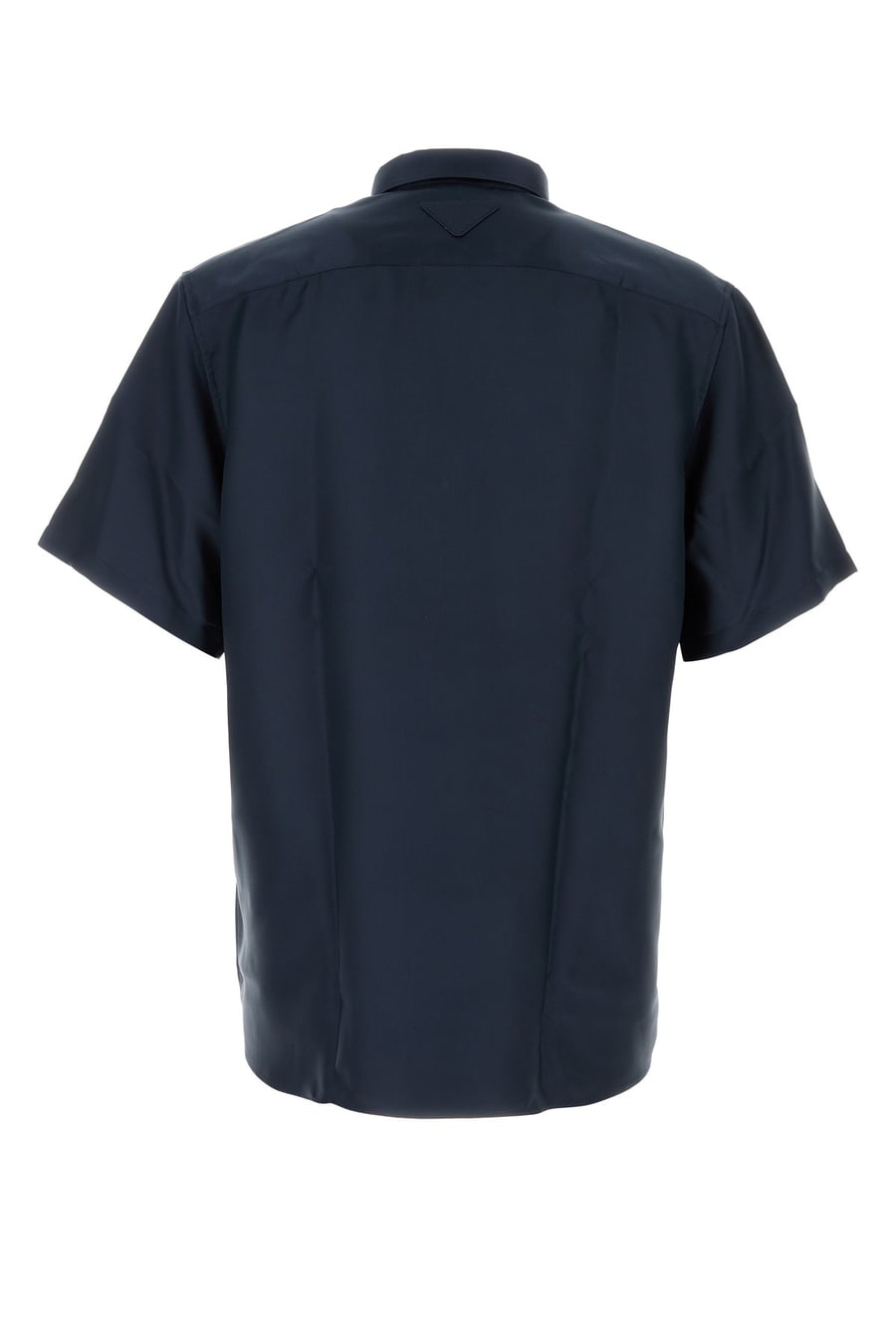 Prada Camicia in raso blu, view 2