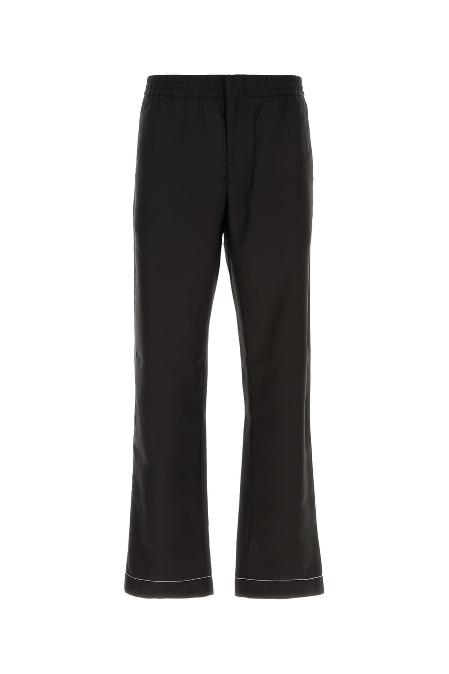 Prada Pantalone pigiama in seta nera