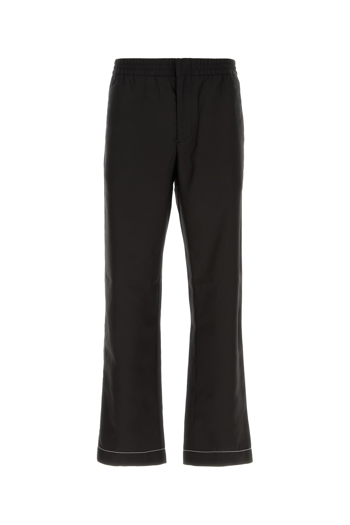 Prada Pantalone pigiama in seta nera