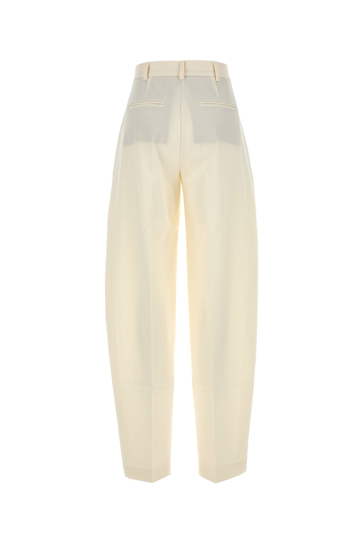 THE ANDAMANE Pantalone in gabardine avorio, view 2