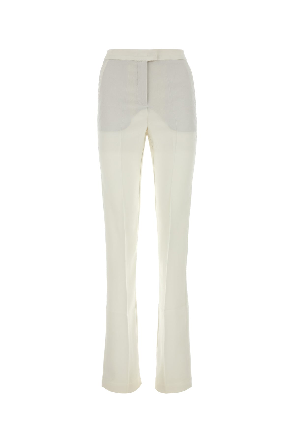 THE ANDAMANE Pantalone Gladys in crepe bianco