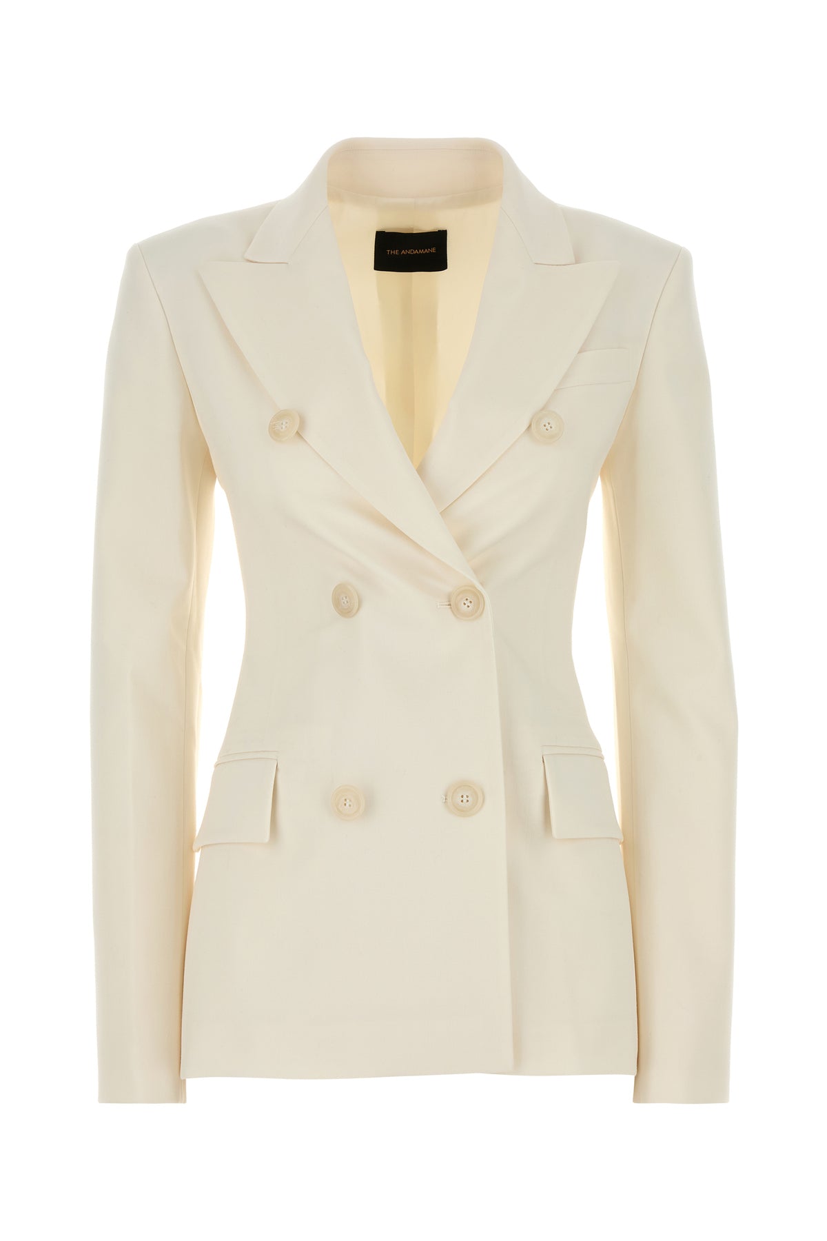 THE ANDAMANE Giacca in gabardine stretch avorio