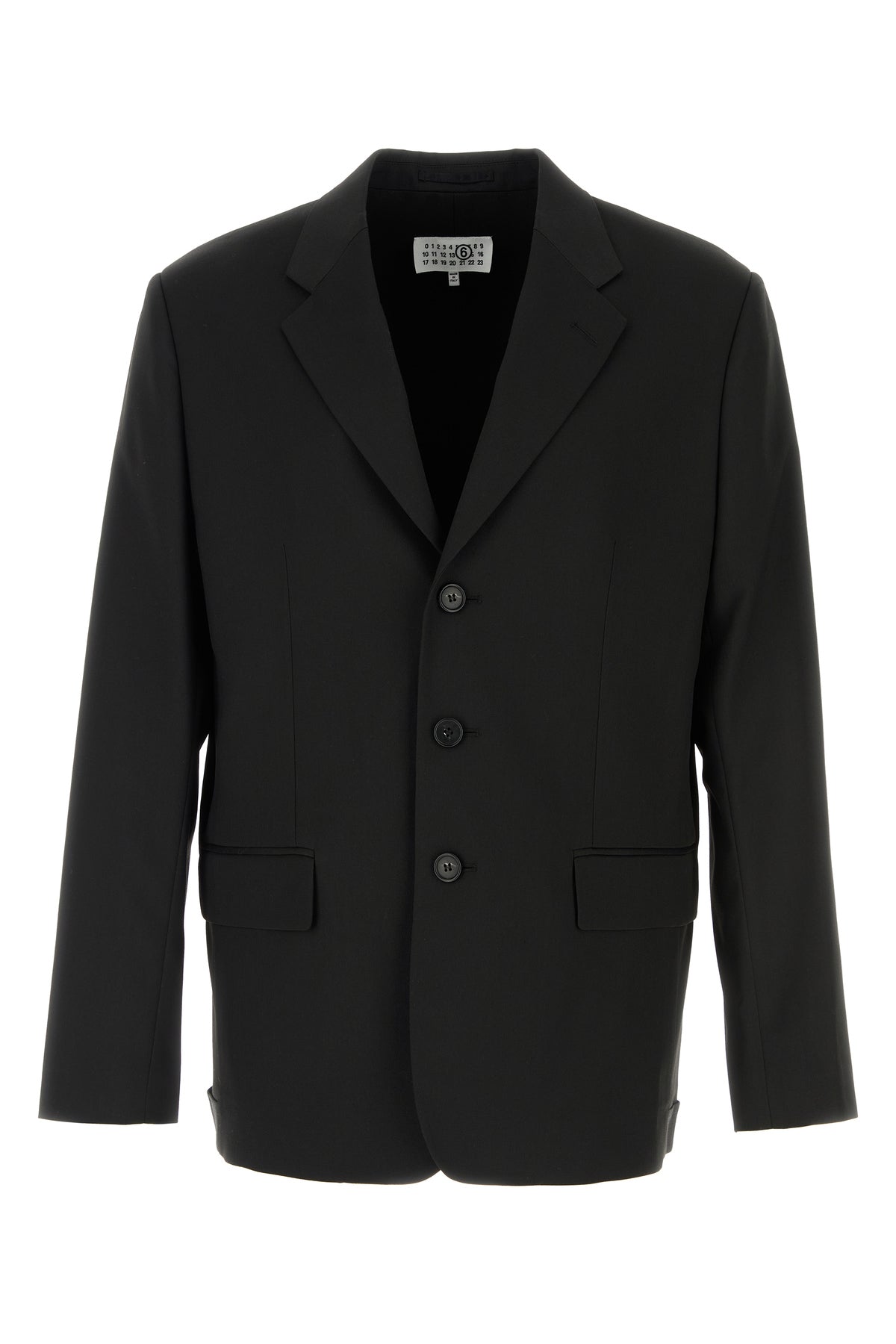 MM6 Maison Margiela Giacca in jersey nero