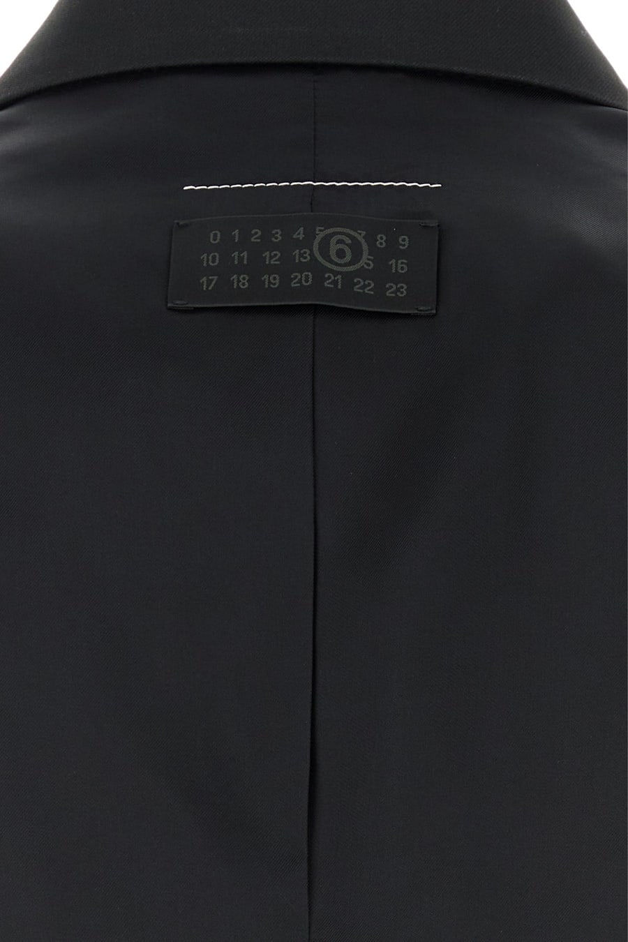 MM6 Maison Margiela Giacca in jersey nero, view 3