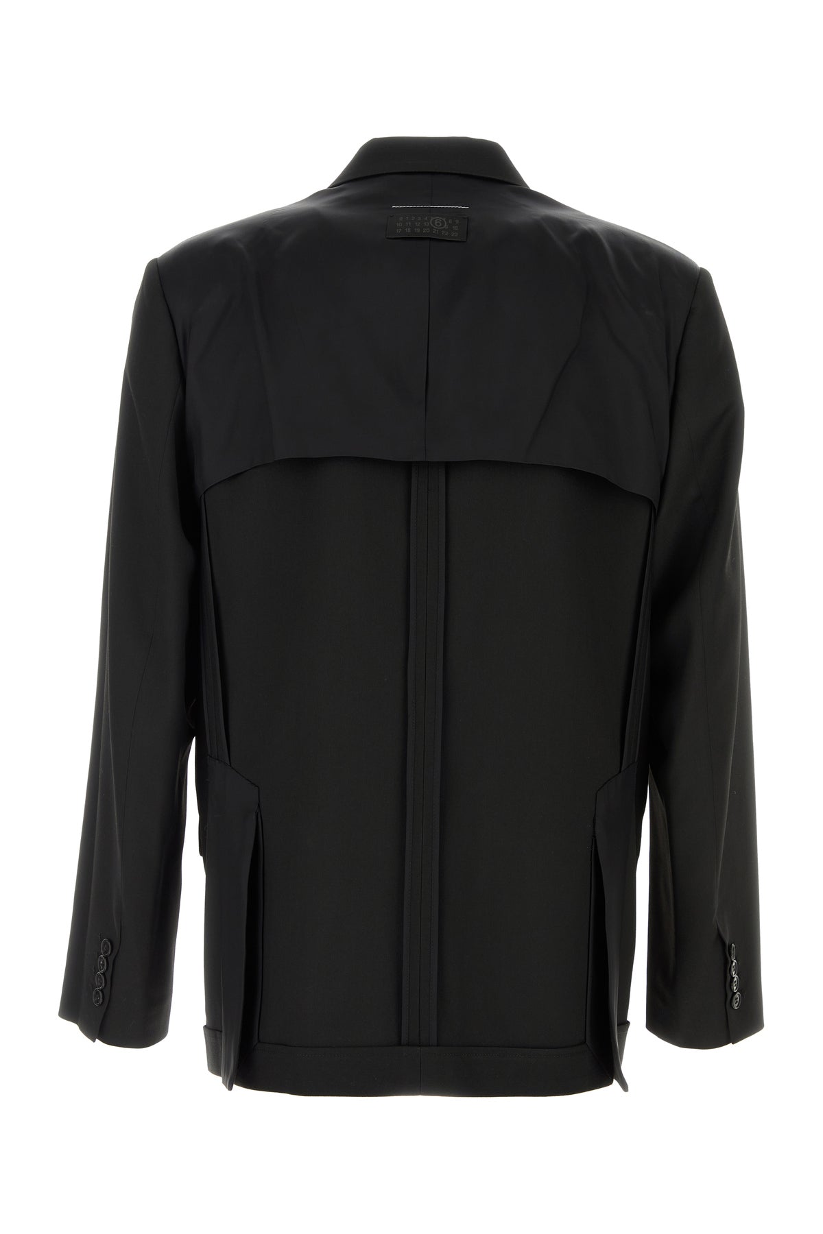 MM6 Maison Margiela Giacca in jersey nero, view 2