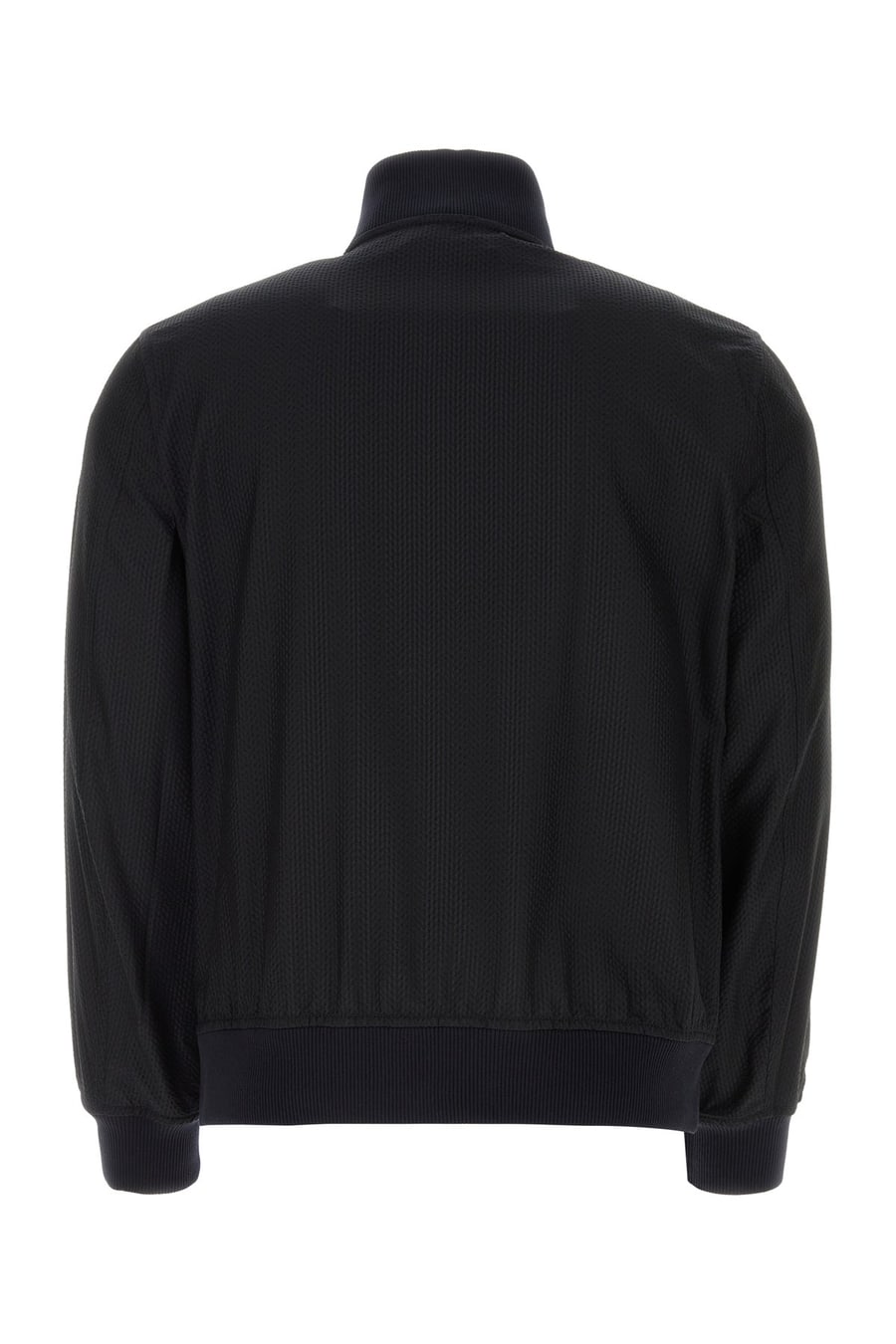 BRIONI Bomber in seta blu notte, view 2