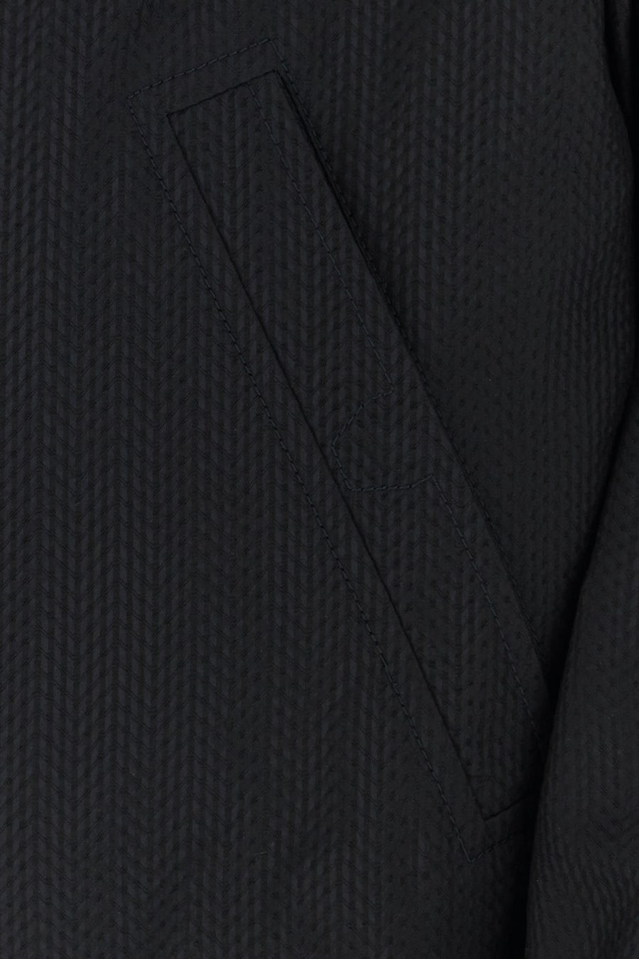 BRIONI Bomber in seta blu notte, view 3