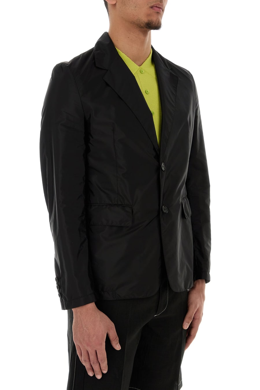 Prada Giacca in Re-Nylon nero, view 3