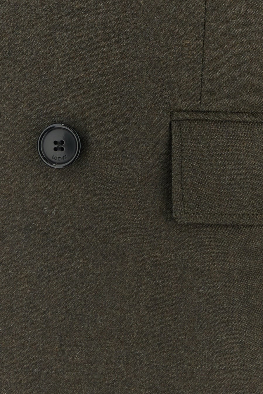 Loewe Giacca in lana marrone, view 3