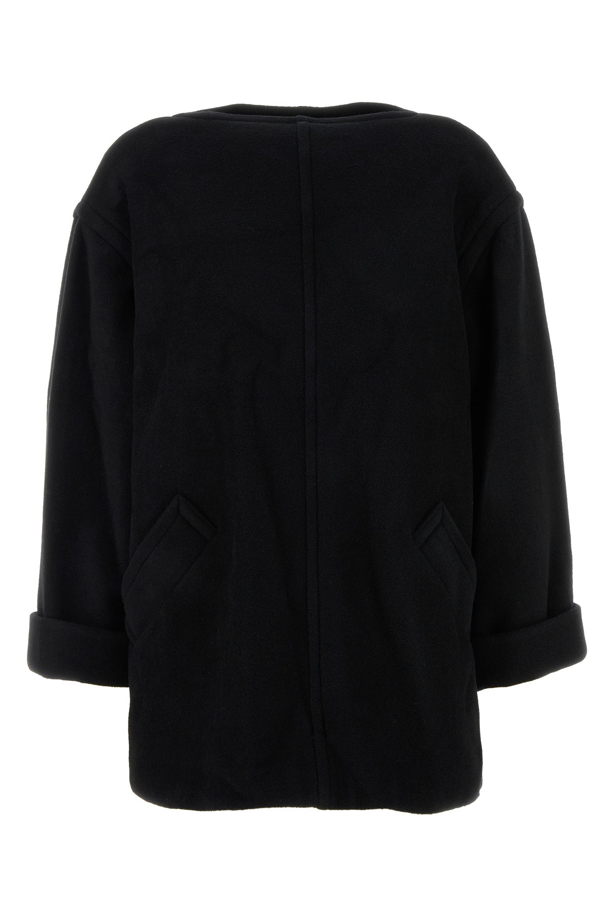 MM6 Maison Margiela Maglione oversize in misto lana nera