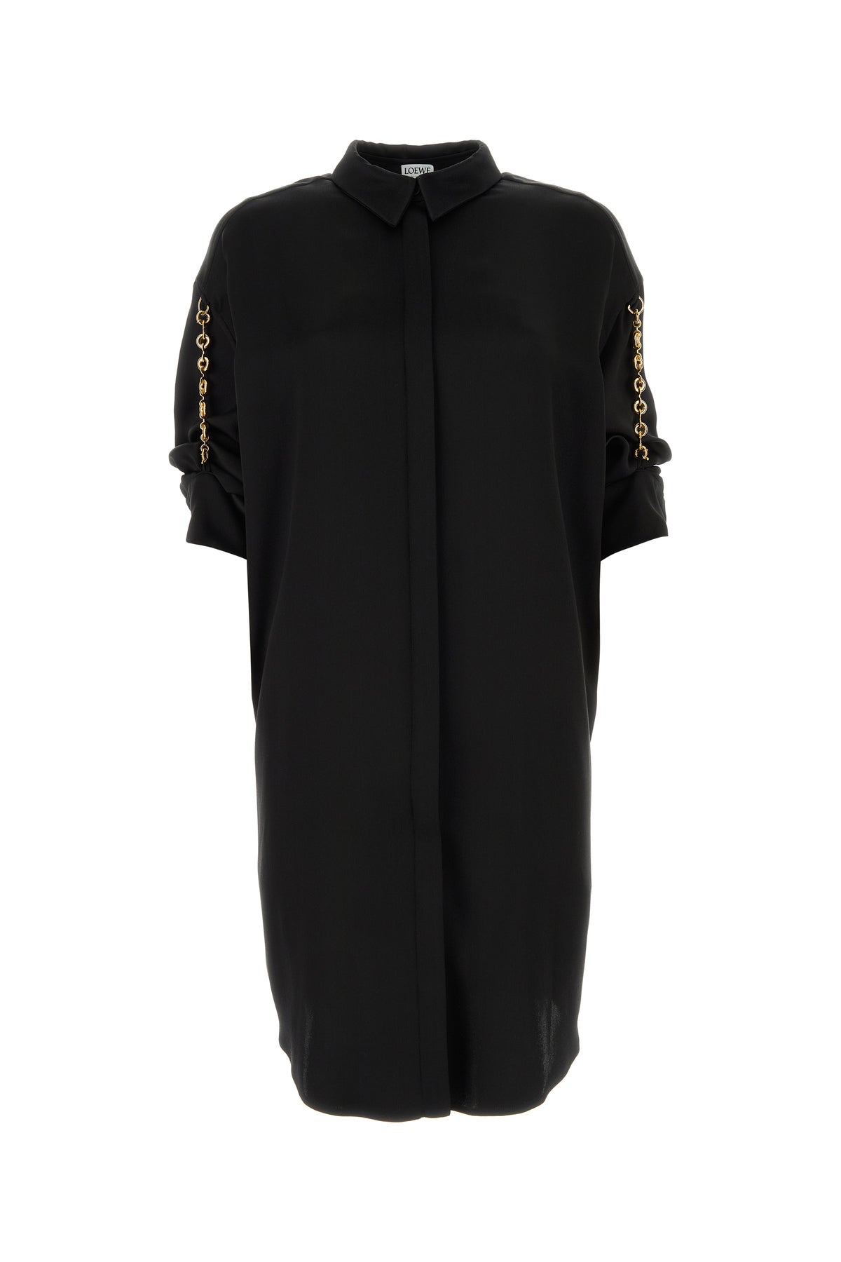 Loewe Abito chemisier in raso nero