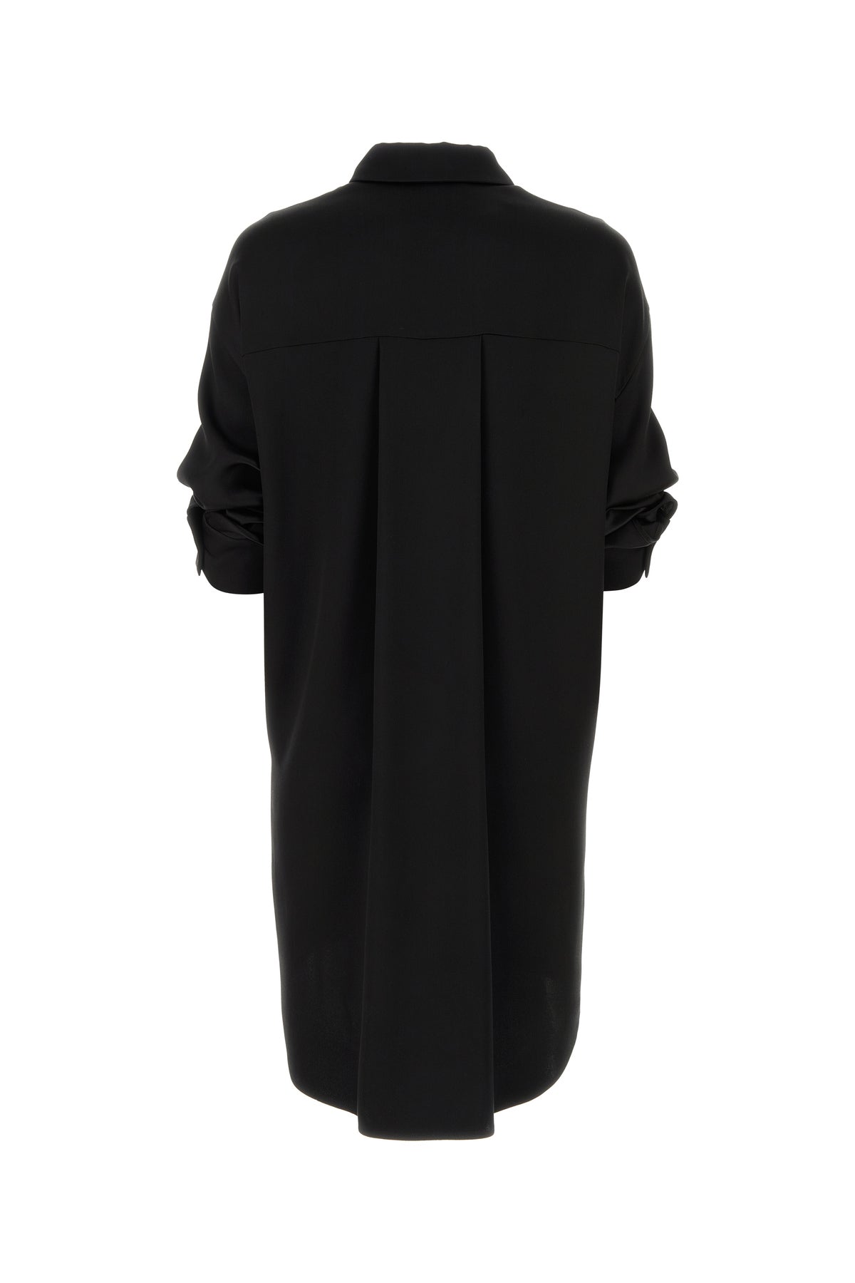 Loewe Abito chemisier in raso nero, view 2