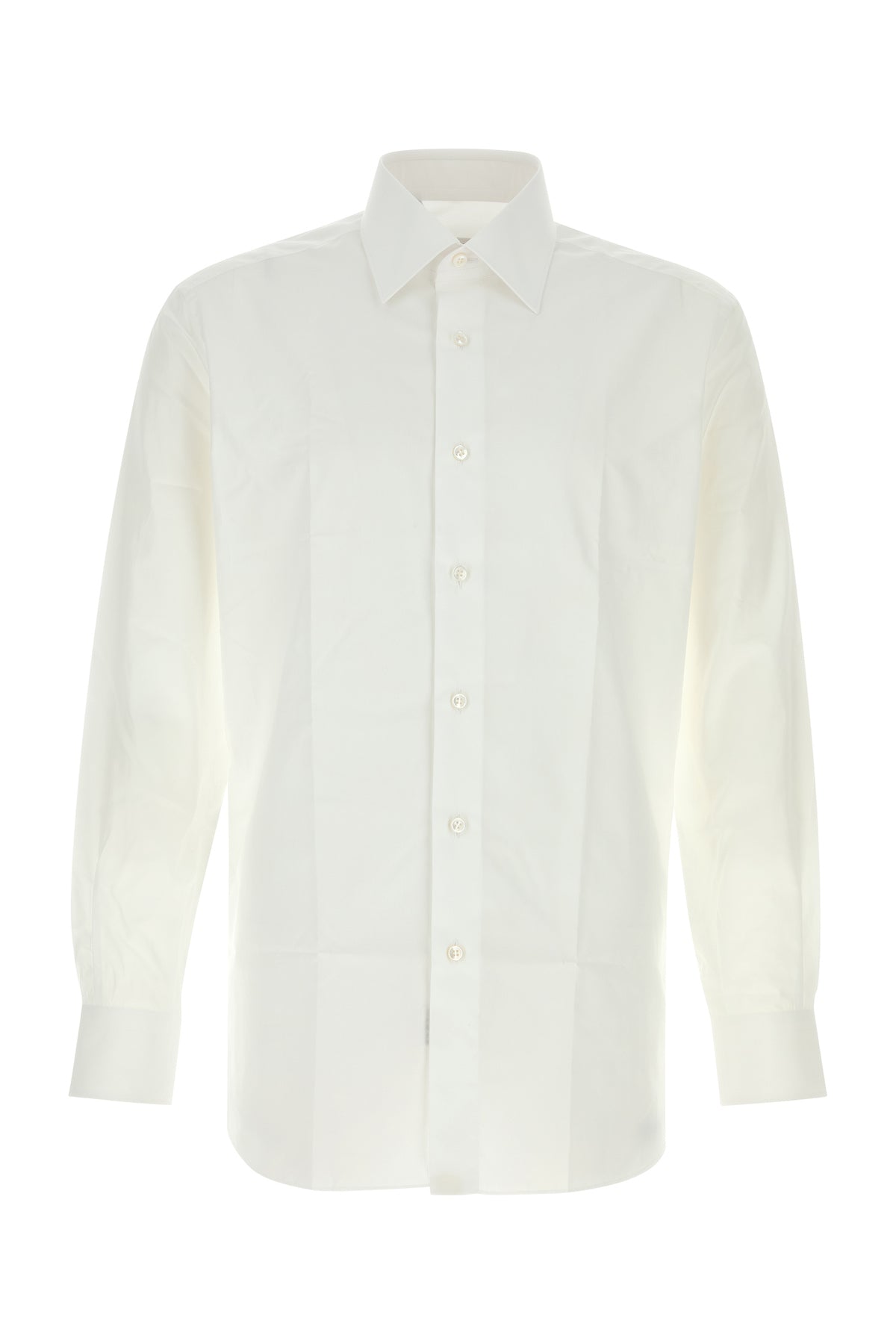 BRIONI Camicia in popeline bianco