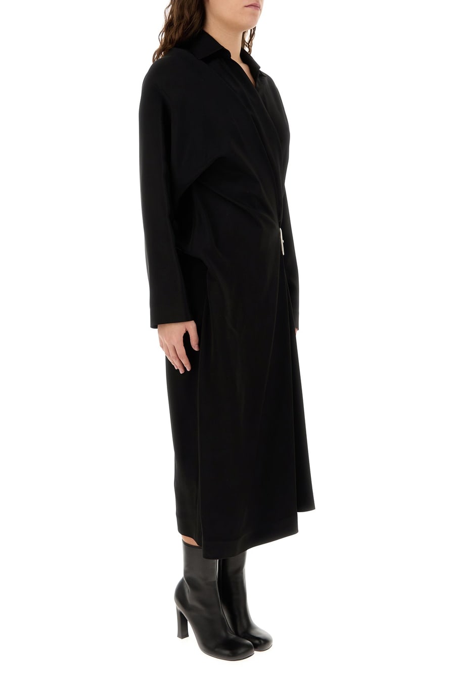 Loewe Abito in cady stretch nero, view 3