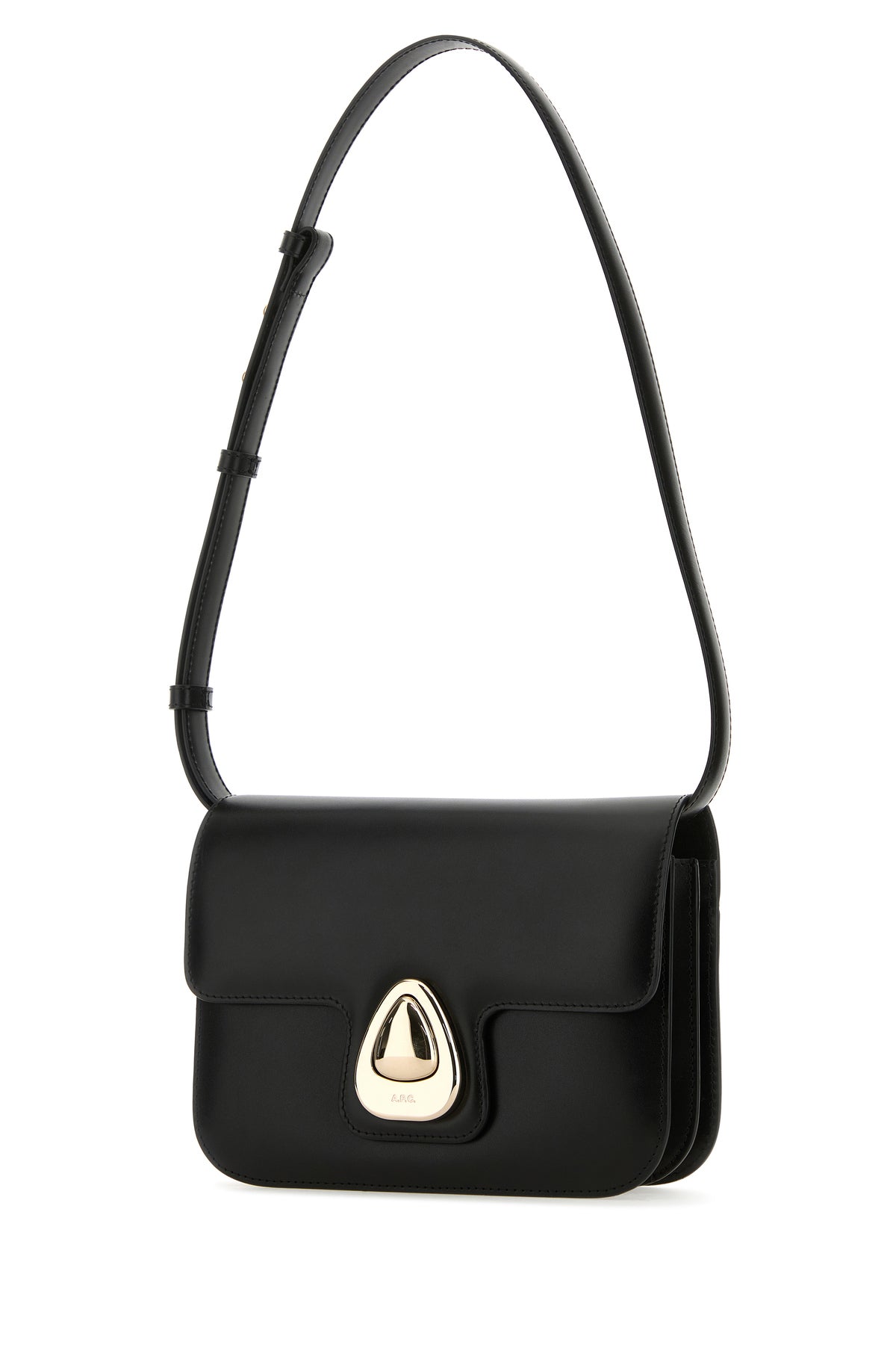 A.P.C. Borsa a tracolla Astra piccola in pelle nera, view 2