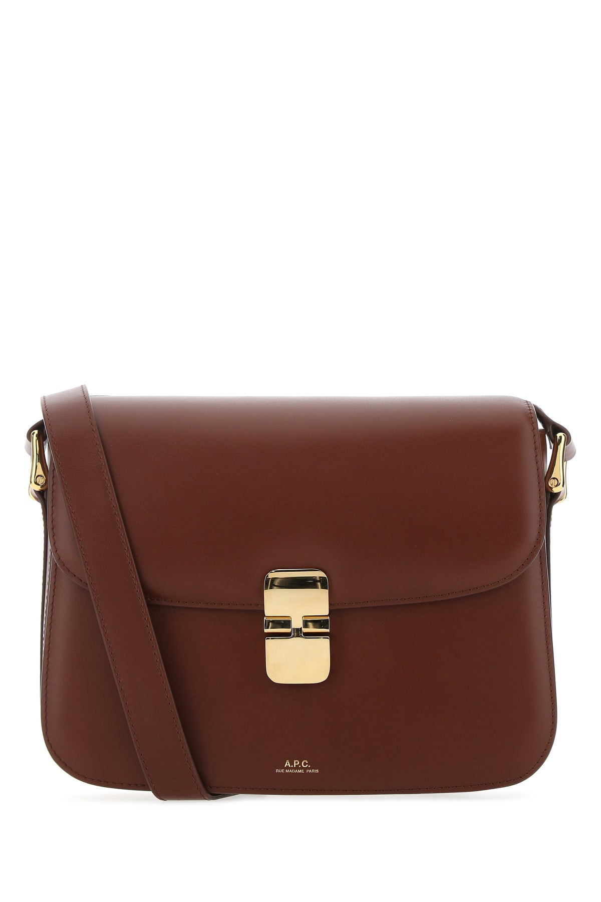 A.P.C. Borsa a tracolla Grace in pelle bordeaux
