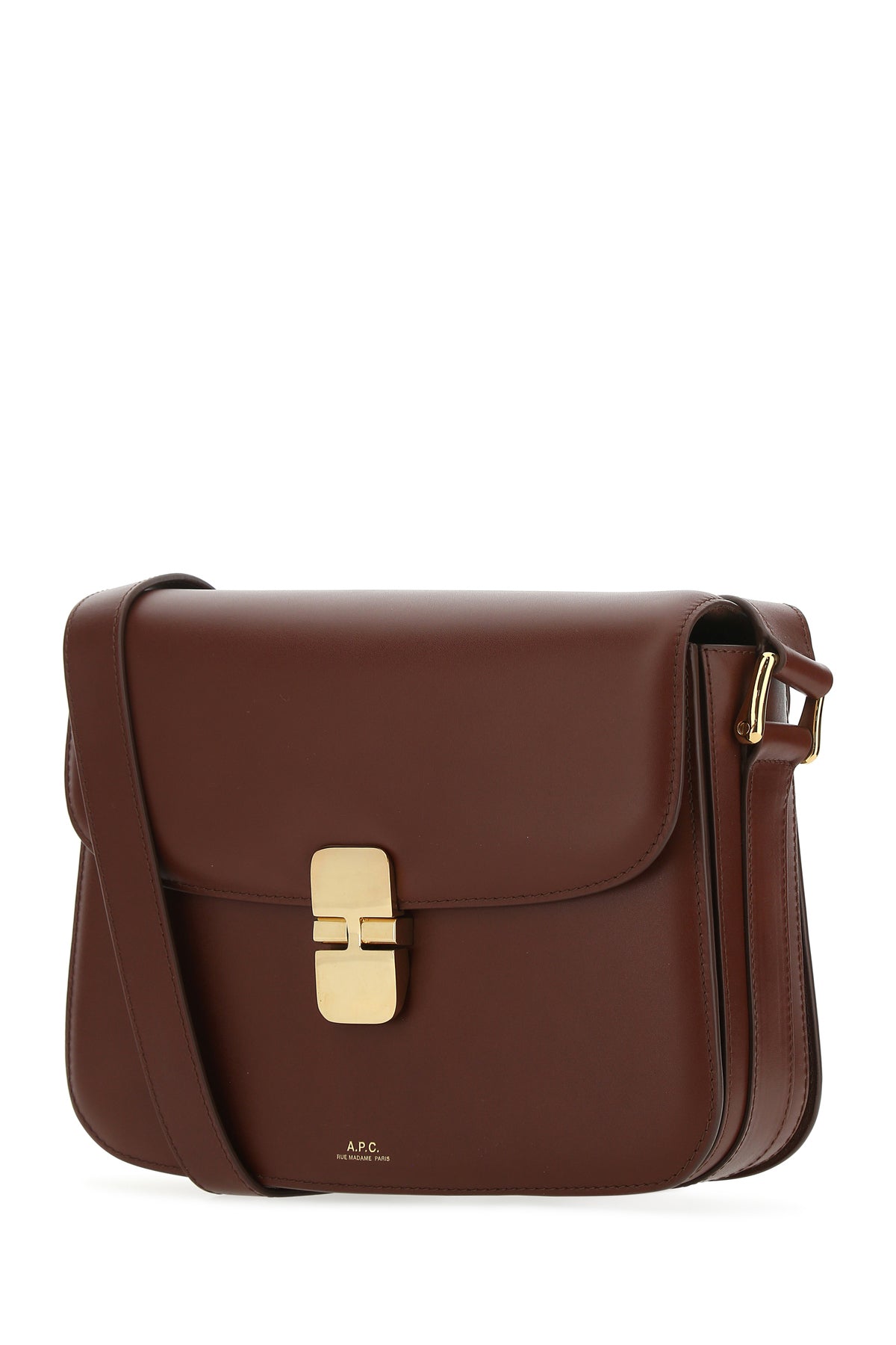 A.P.C. Borsa a tracolla Grace in pelle bordeaux, view 2