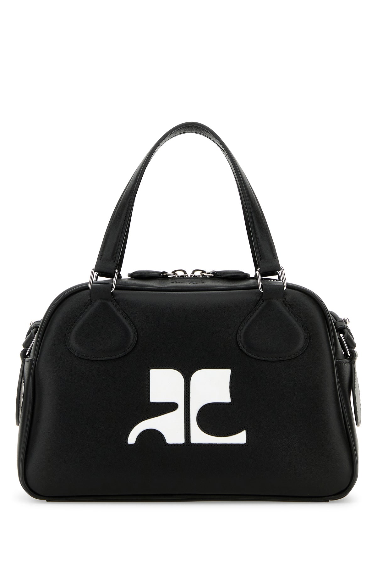COURREGES Borsa a mano Reedition in pelle nera