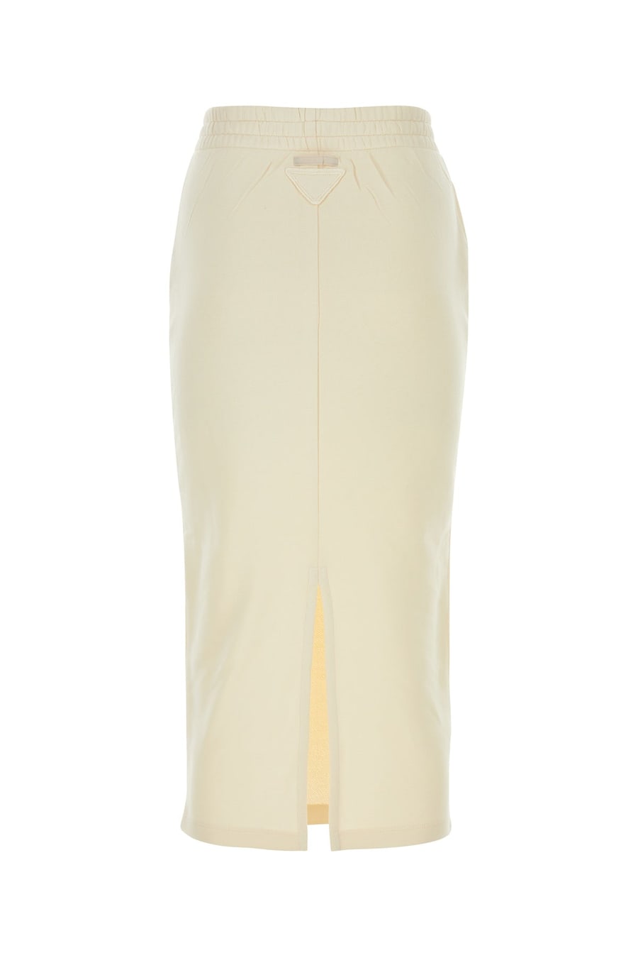 Prada Gonna in cotone crema, view 2