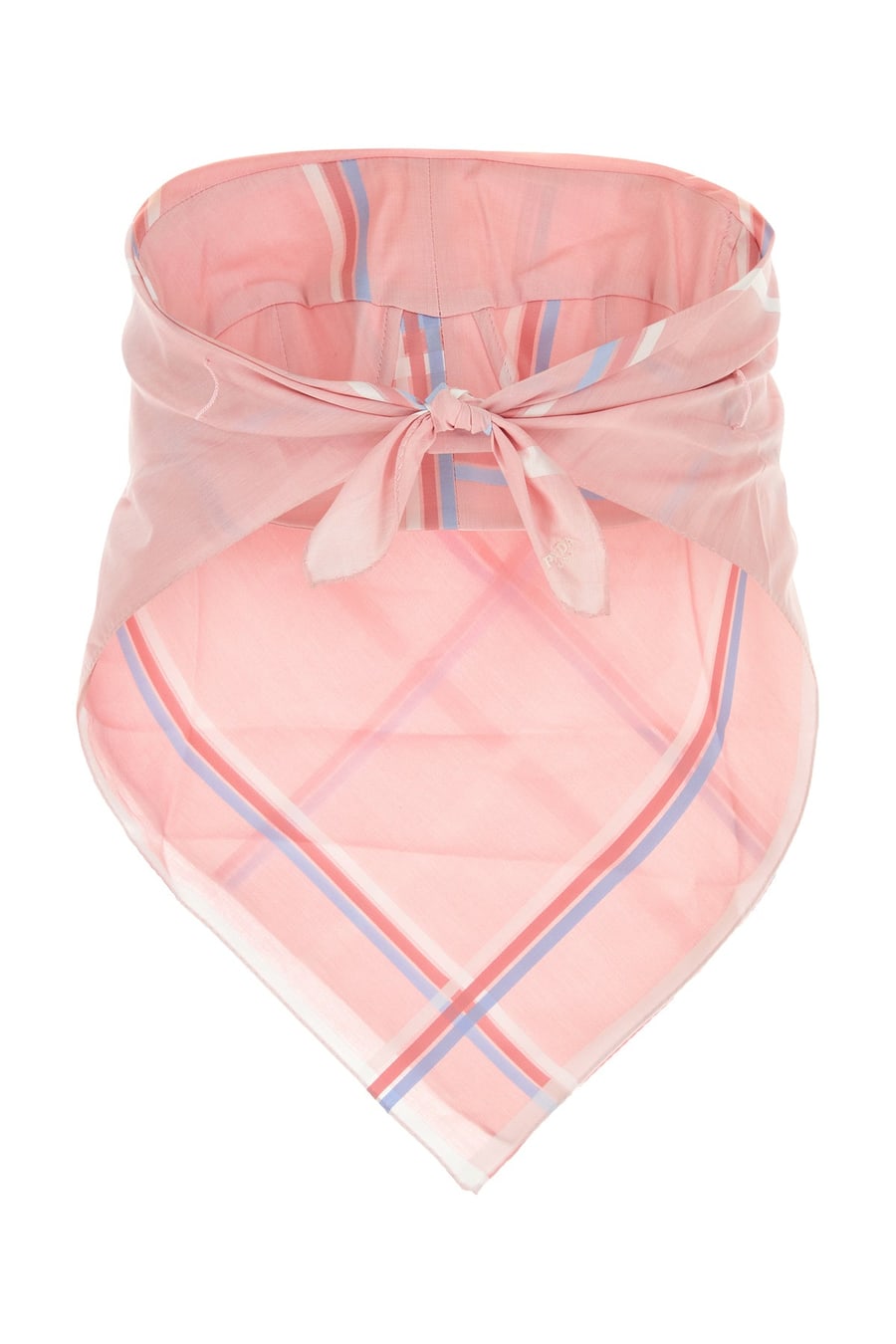 Prada Top in cotone rosa, view 2