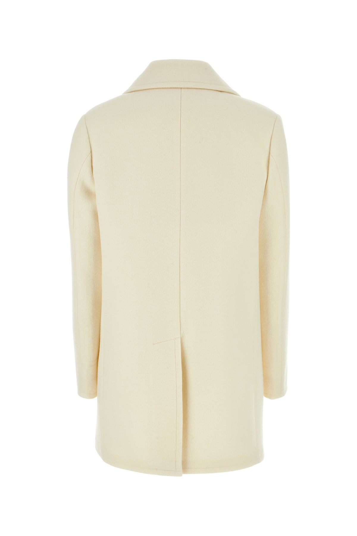 Prada Cappotto in misto lana avorio, view 2