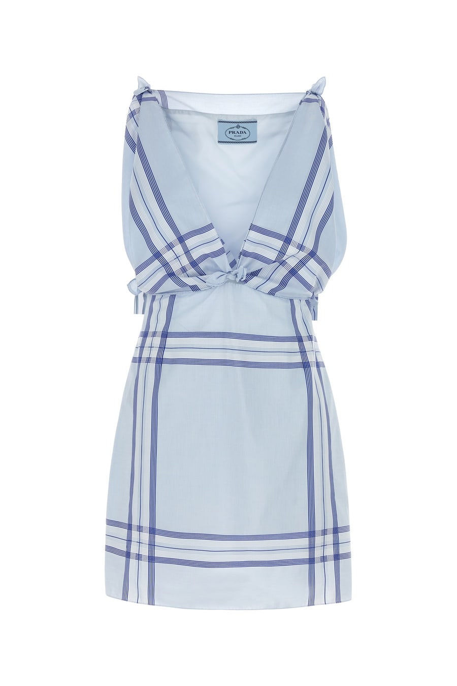 Prada Mini abito in cotone ricamato