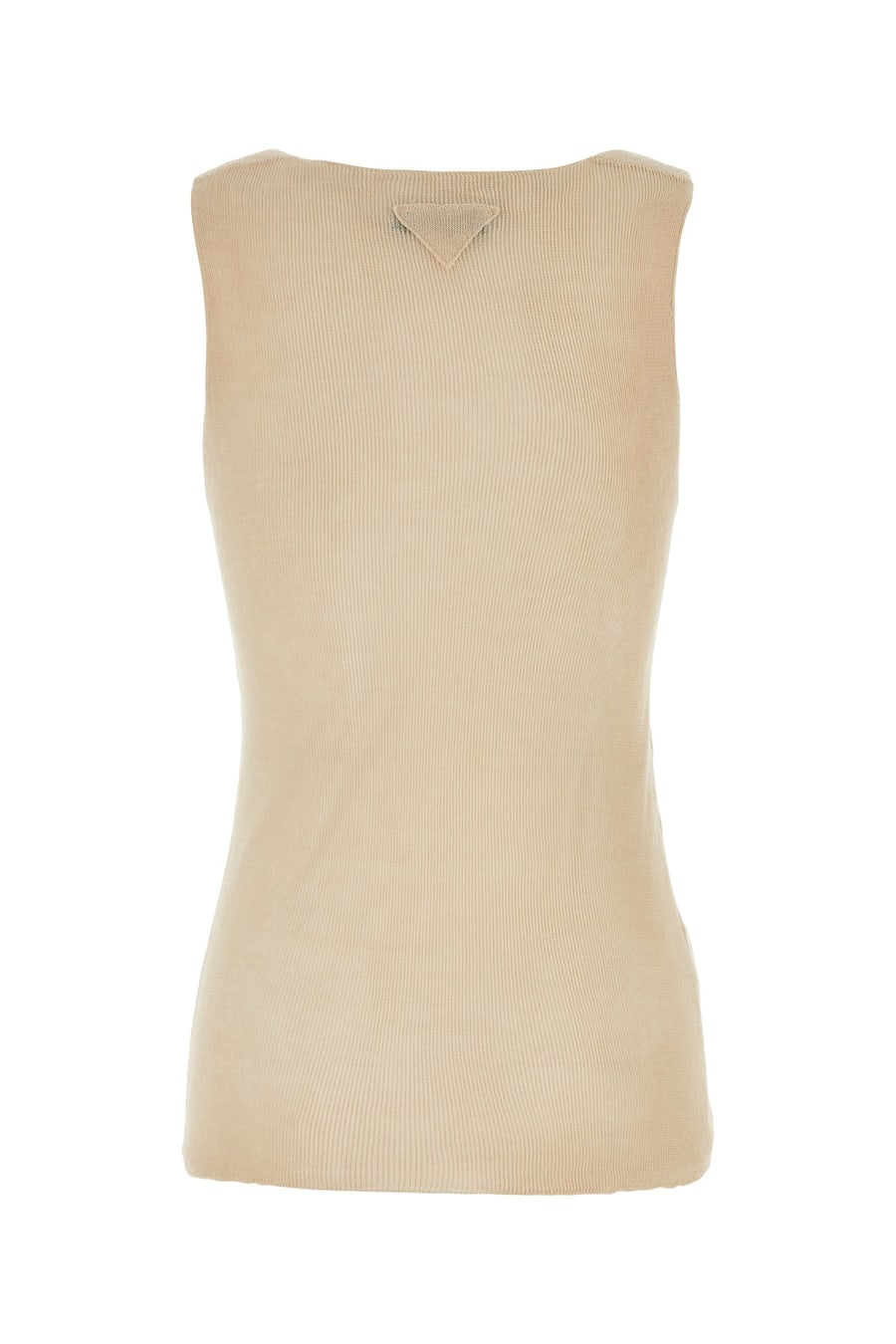 Prada Canotta in cotone sabbia, view 2