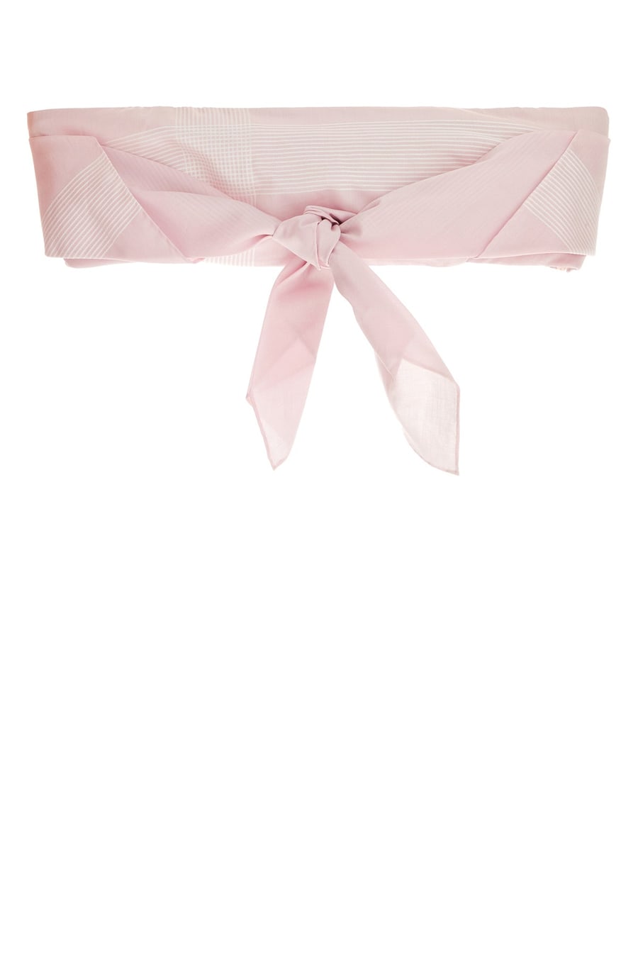 Prada Crop-top in cotone rosa pastello