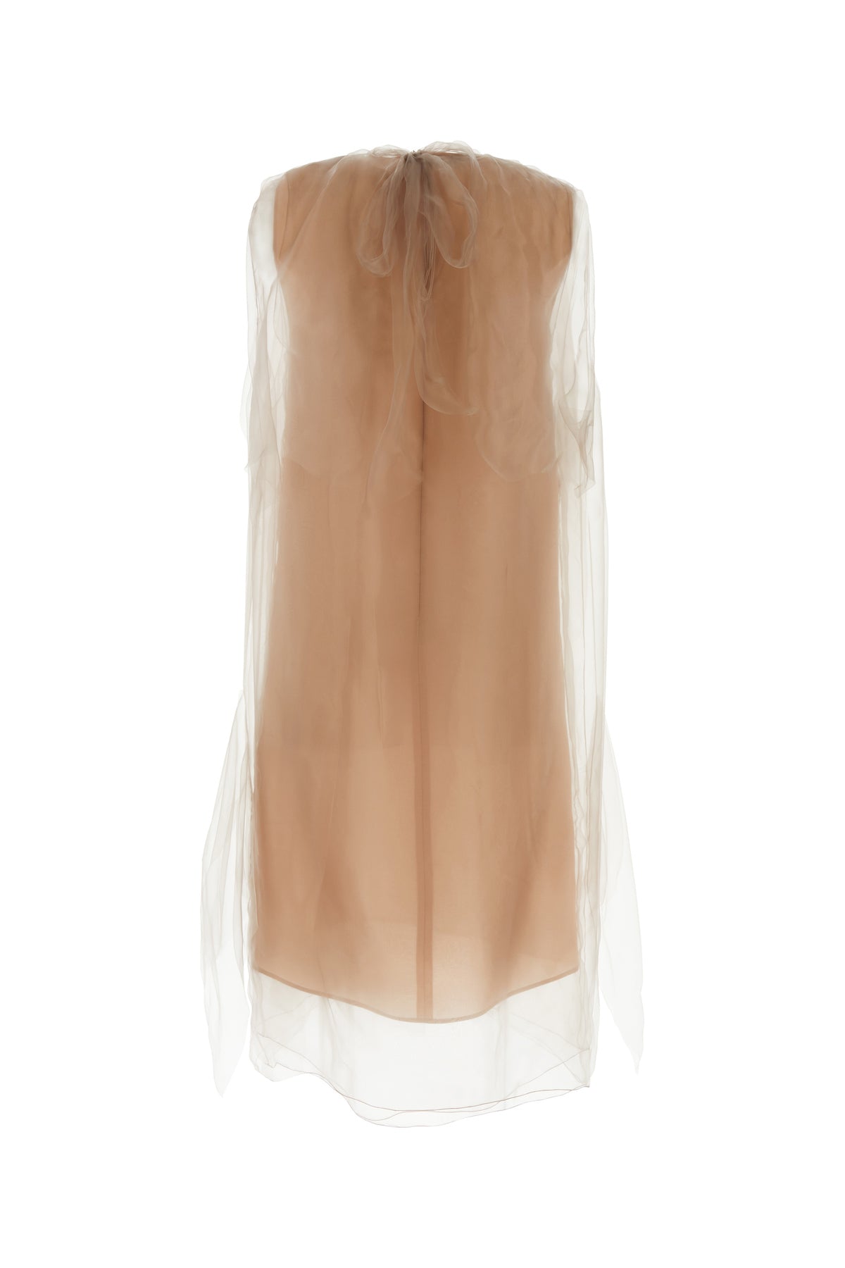 Prada Abito in voile rosa cipria, view 2