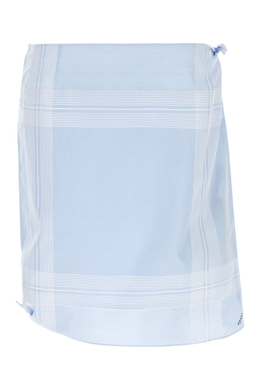 Prada Gonna in cotone azzurro