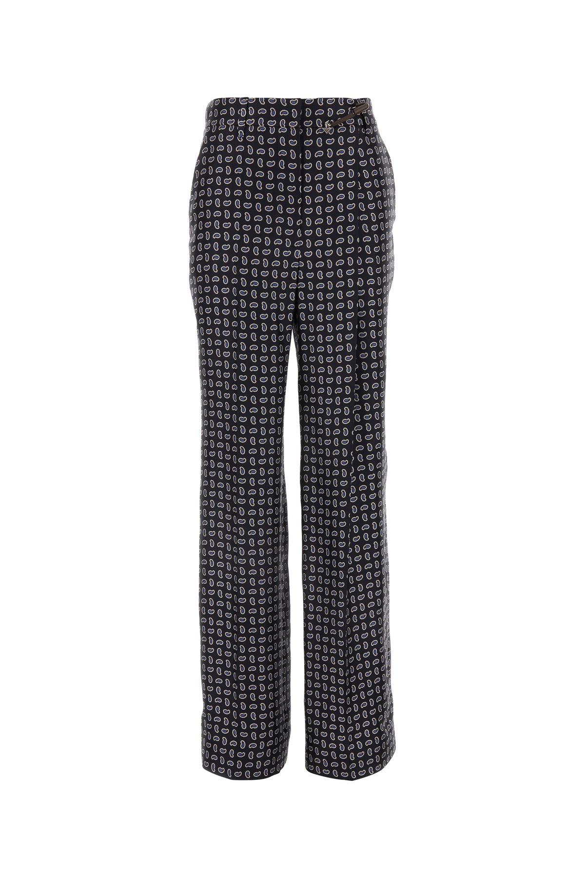 Prada Pantalone in seta stampata