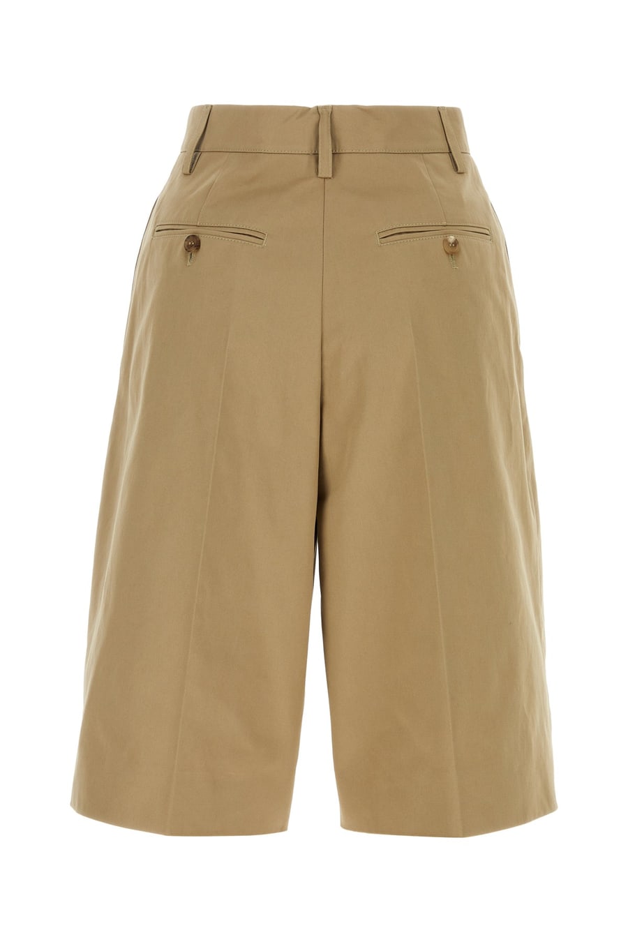 Prada Bermuda in cotone beige, view 2