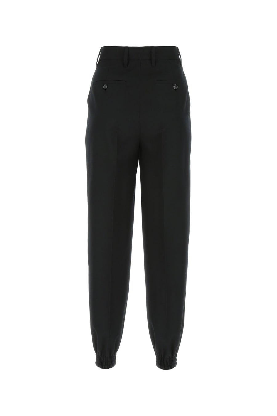 Prada Pantalone jogging in lana nera, view 2