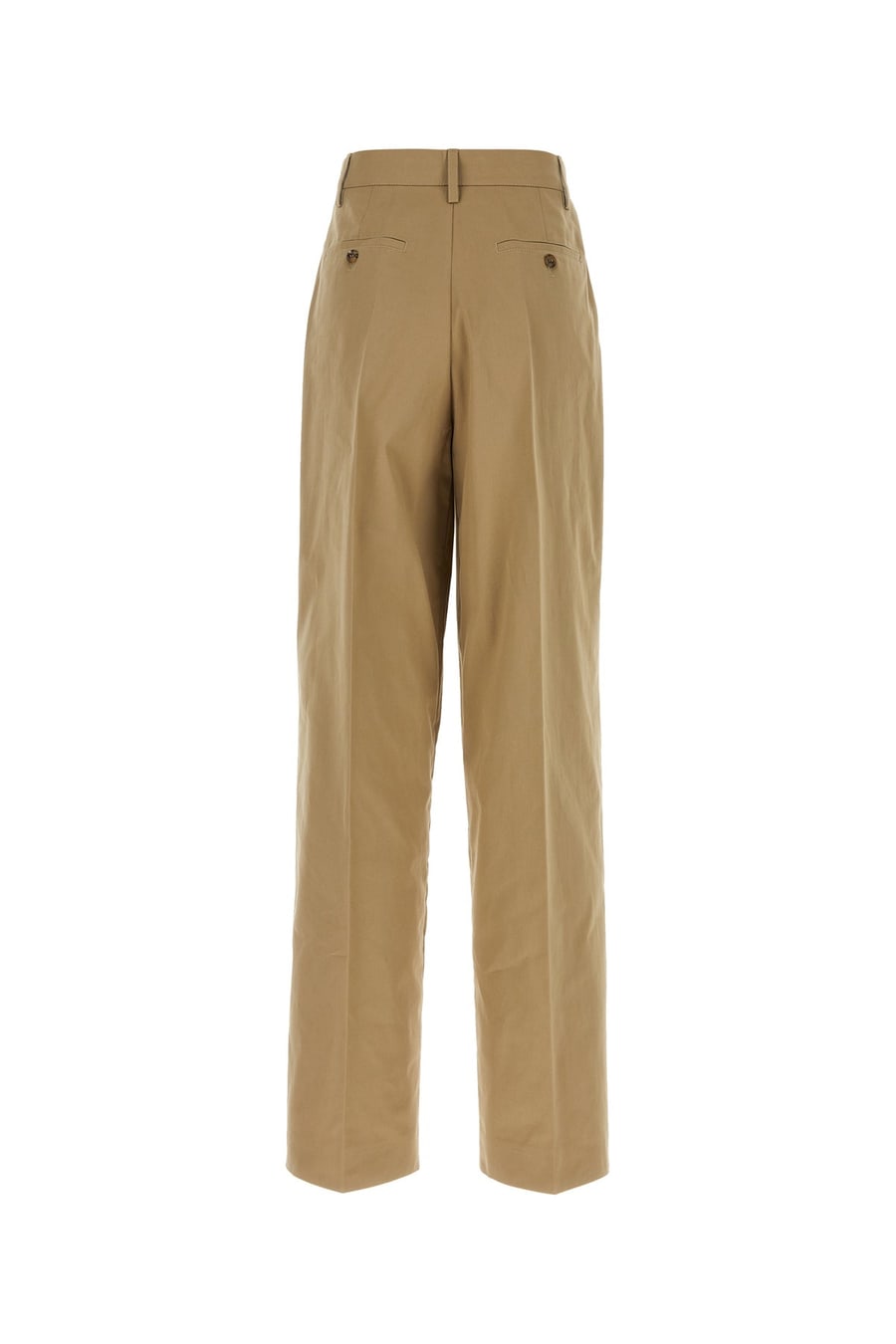 Prada Pantalone in cotone cammello, view 2