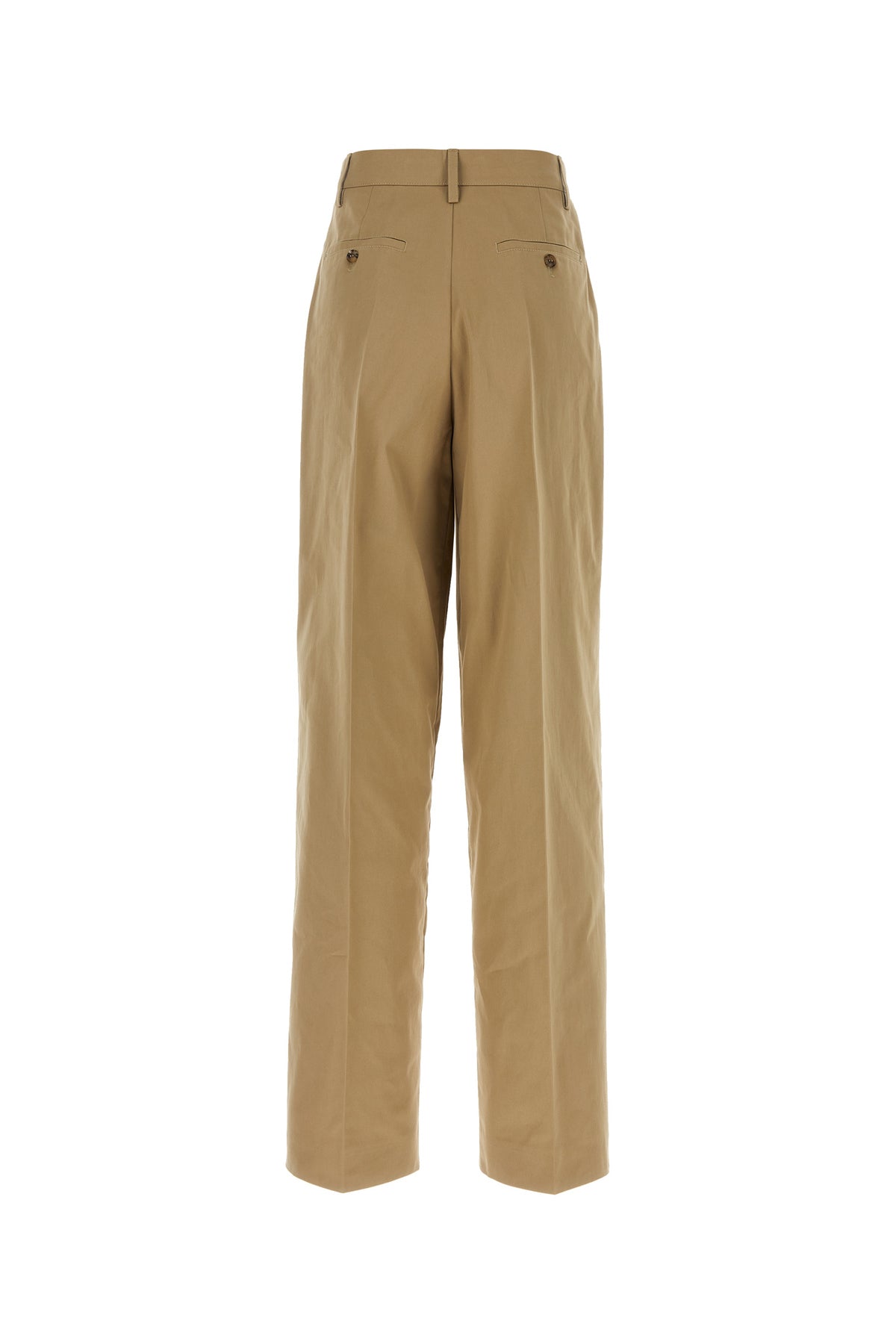 Prada Pantalone in cotone cammello, view 2