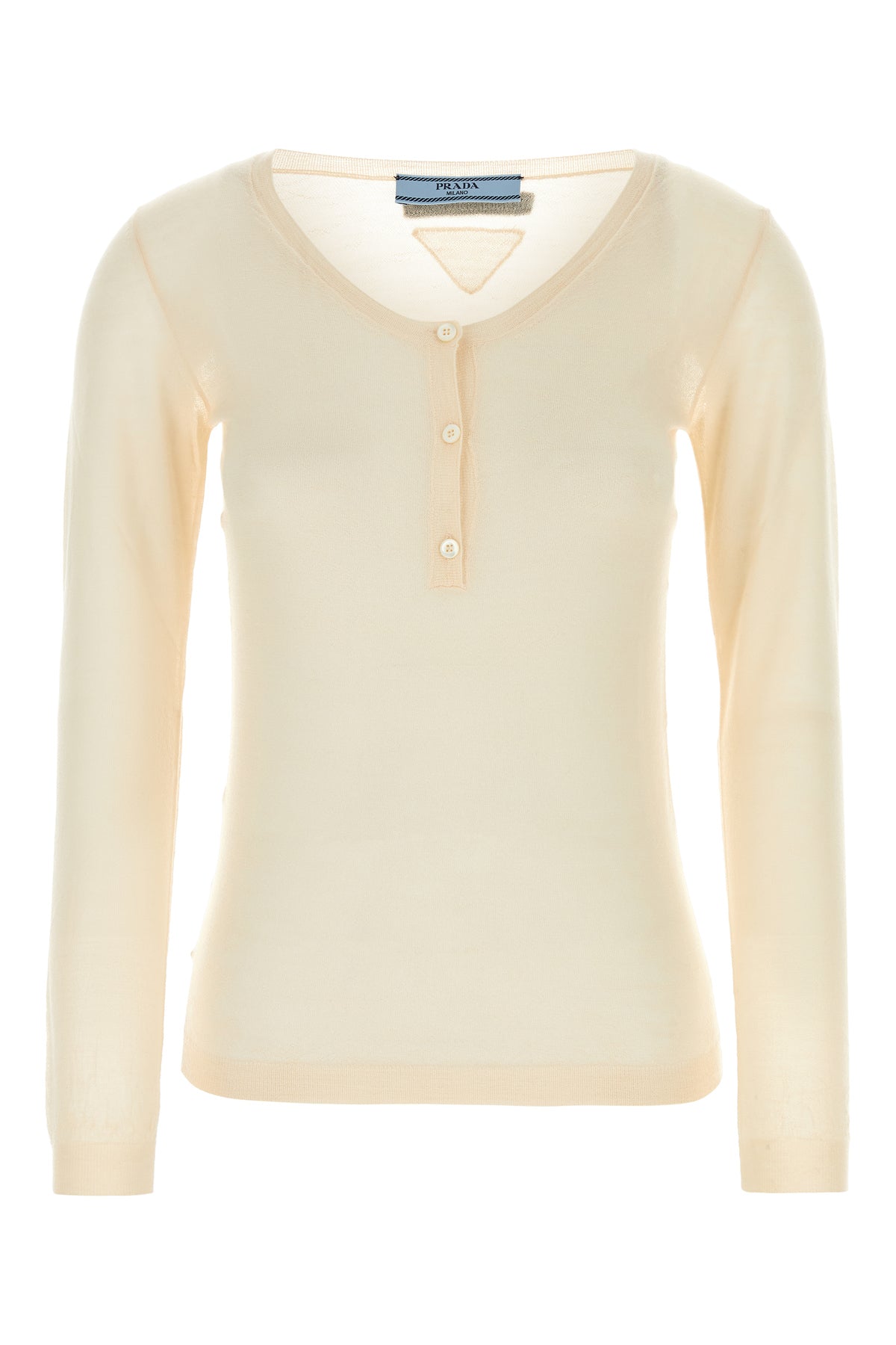 Prada Maglione in misto cashmere rosa carne