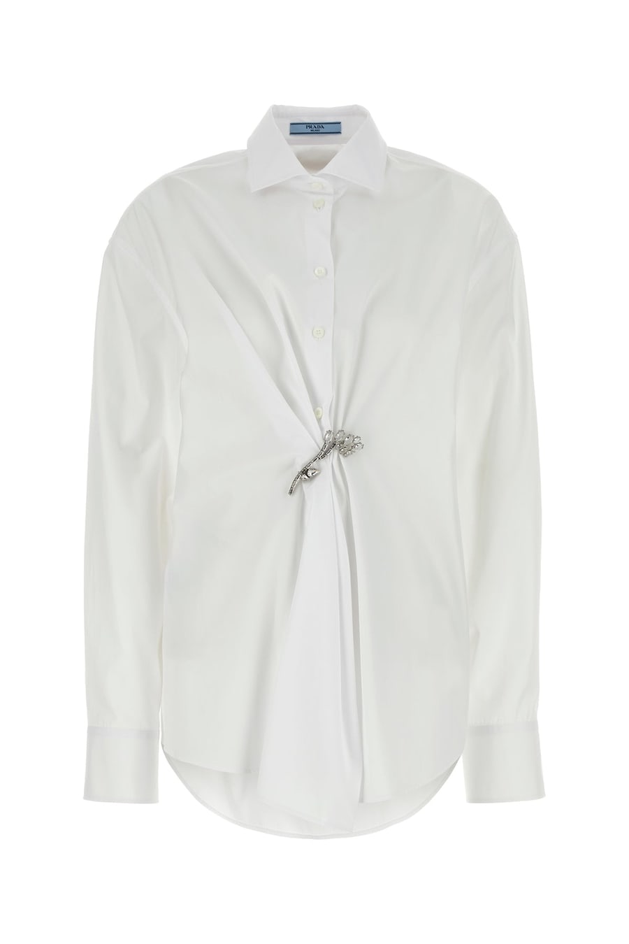 Prada Camicia in popeline bianco