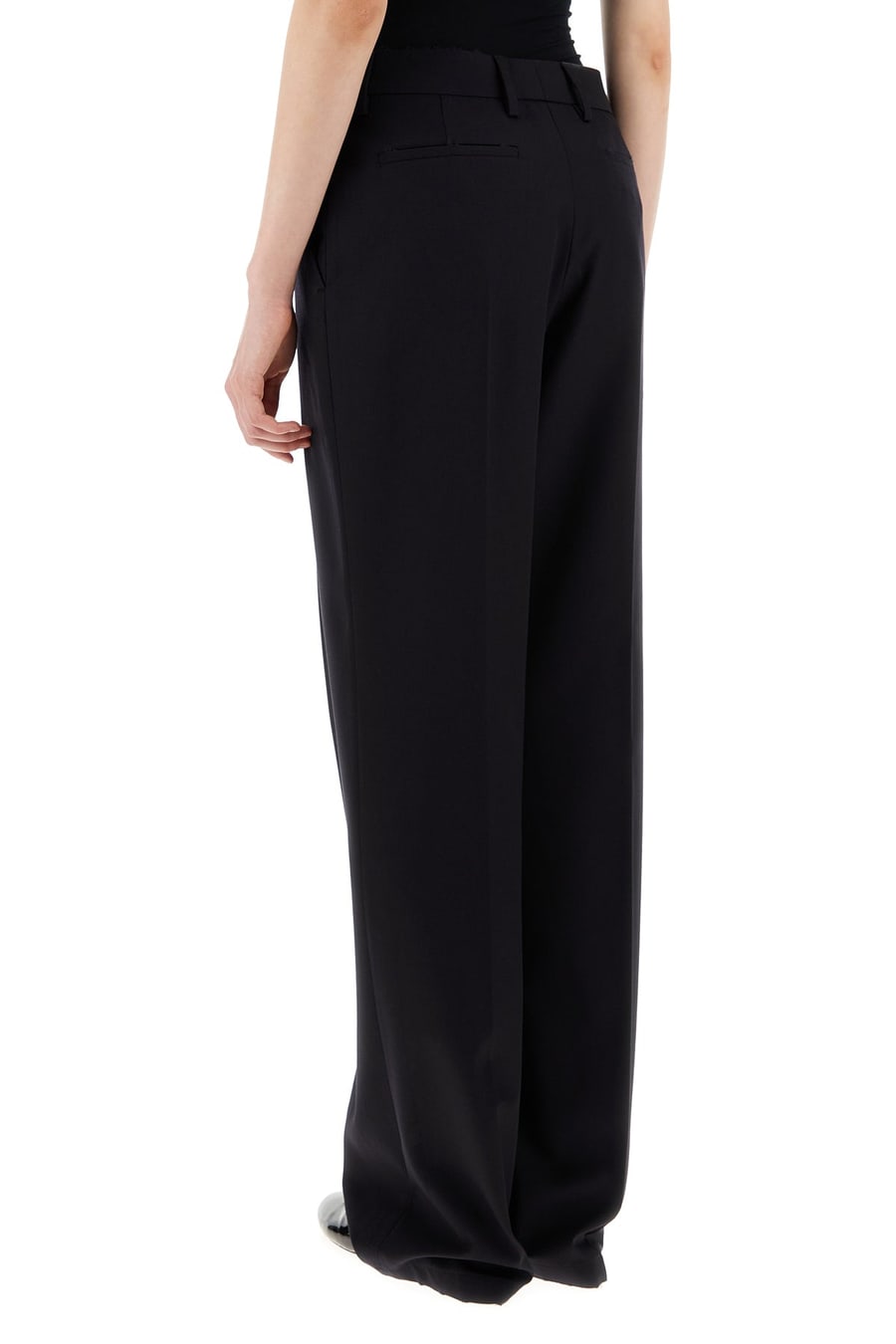 Prada Pantalone in gabardine nero, view 4