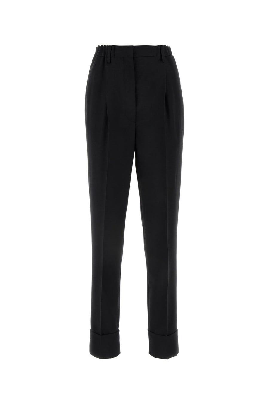 Prada Pantalone in misto lana nera