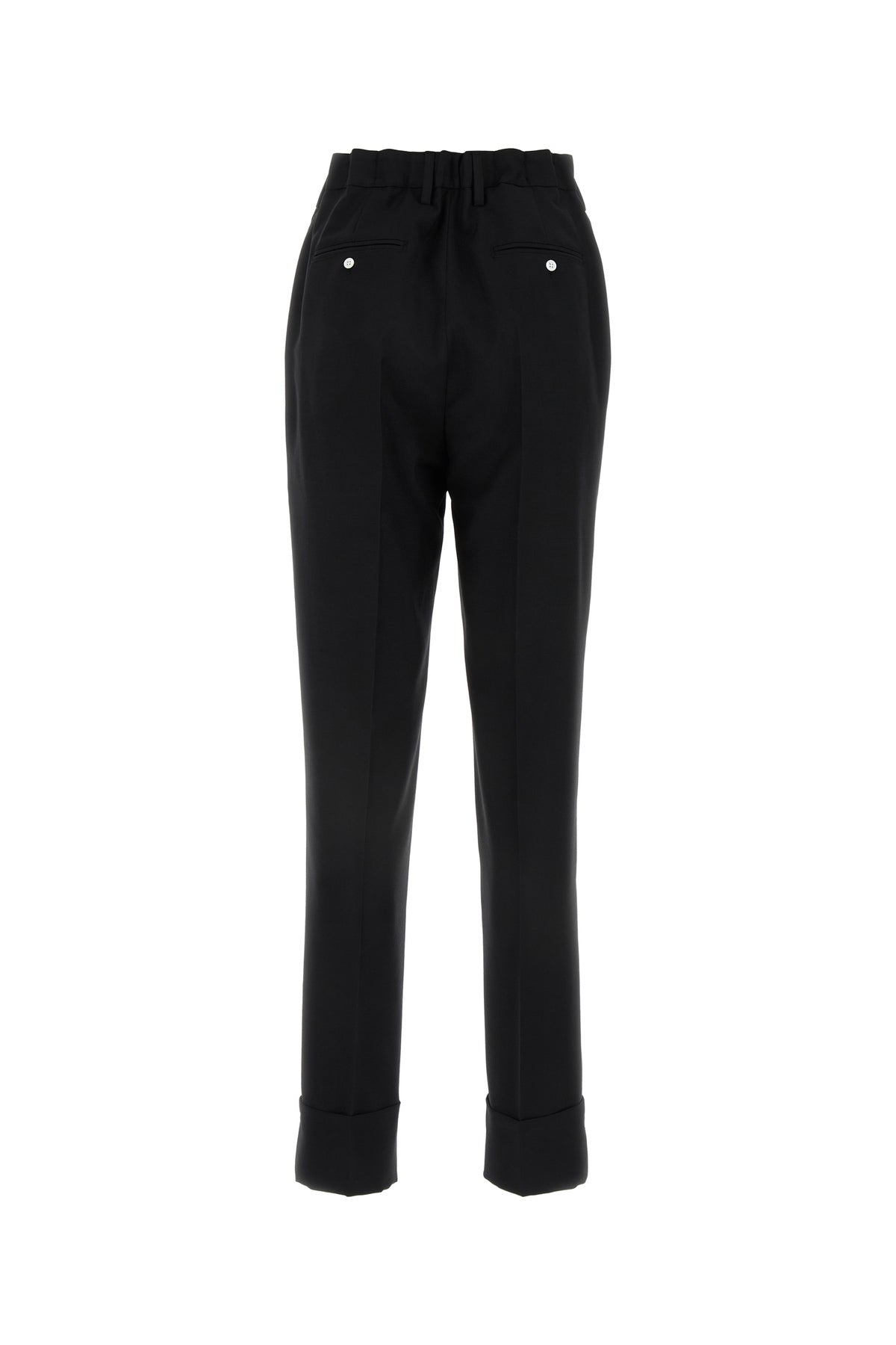 Prada Pantalone in misto lana nera, view 2