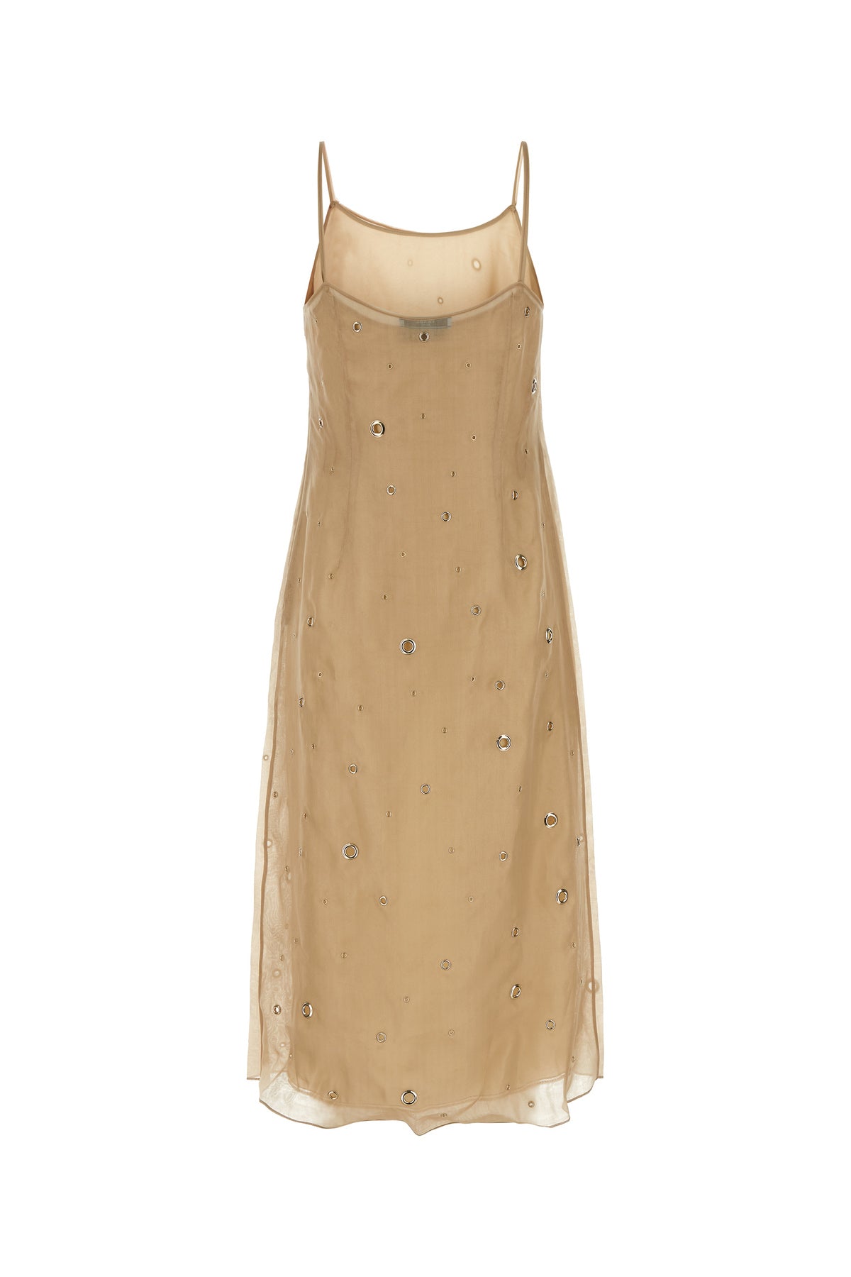 Prada Abito in organza beige, view 2