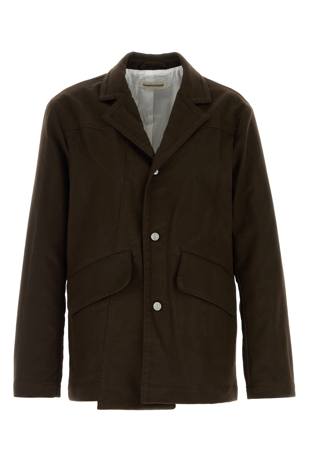 NAMACHEKO Giacca Moleskin in cotone marrone