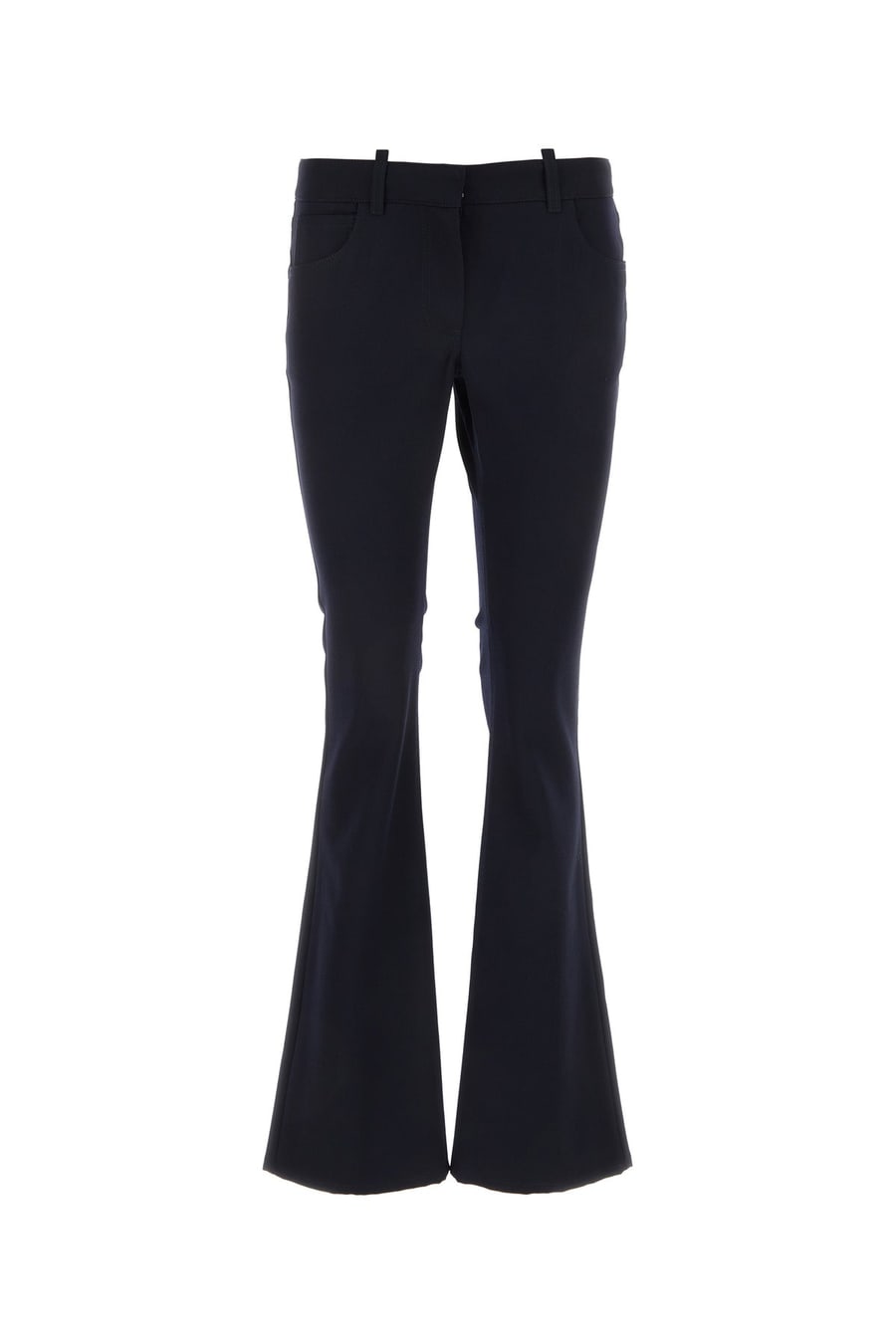 Off-White Pantalone in lana blu notte
