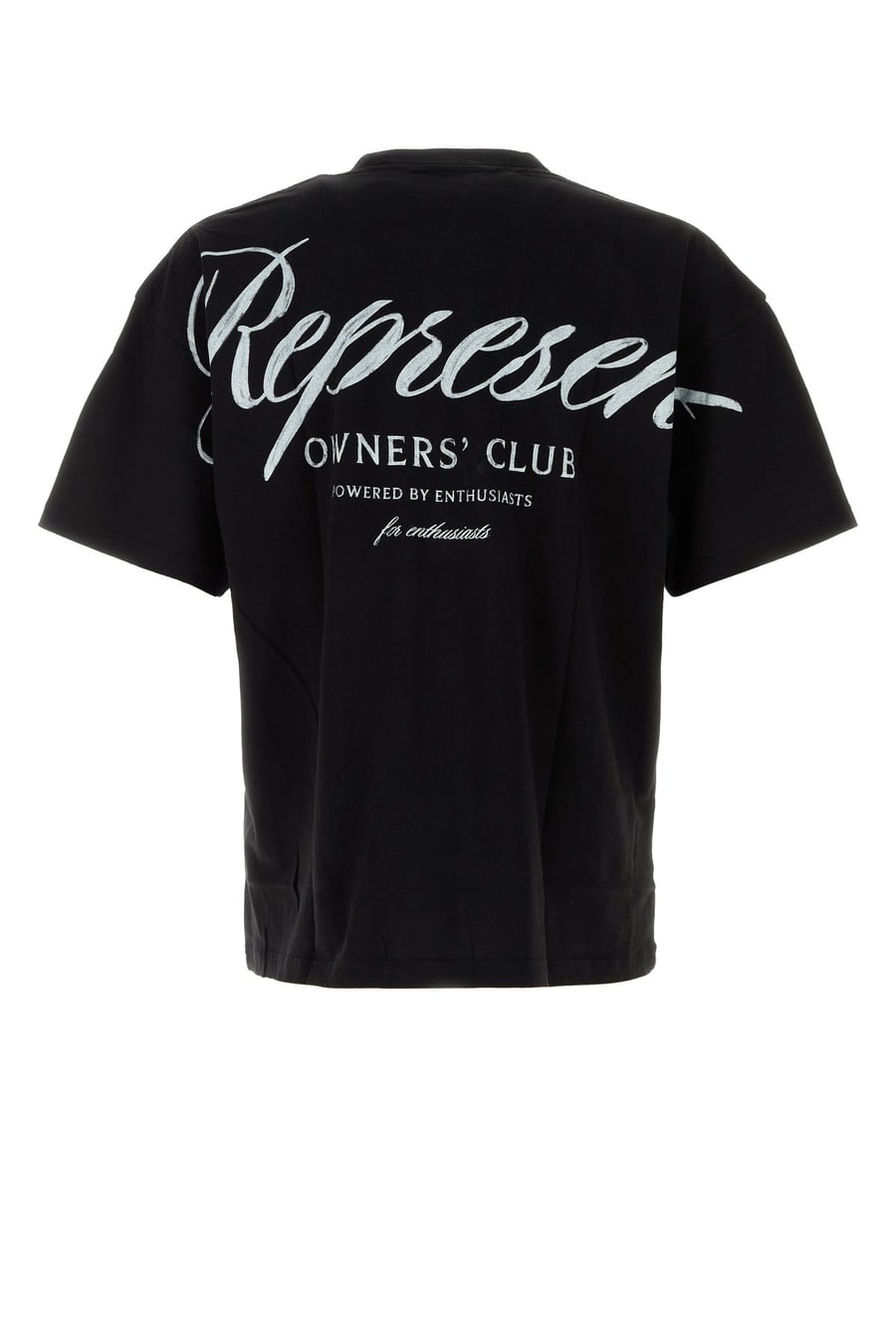 REPRESENT T-shirt in cotone nero, view 2
