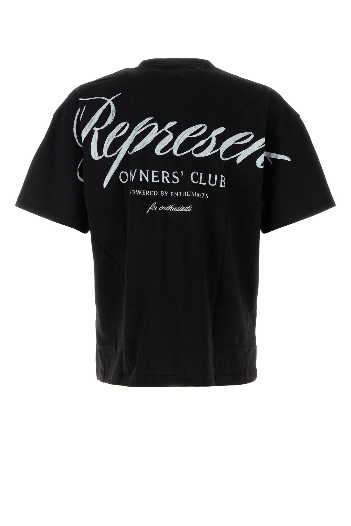 REPRESENT T-shirt in cotone nero, view 2