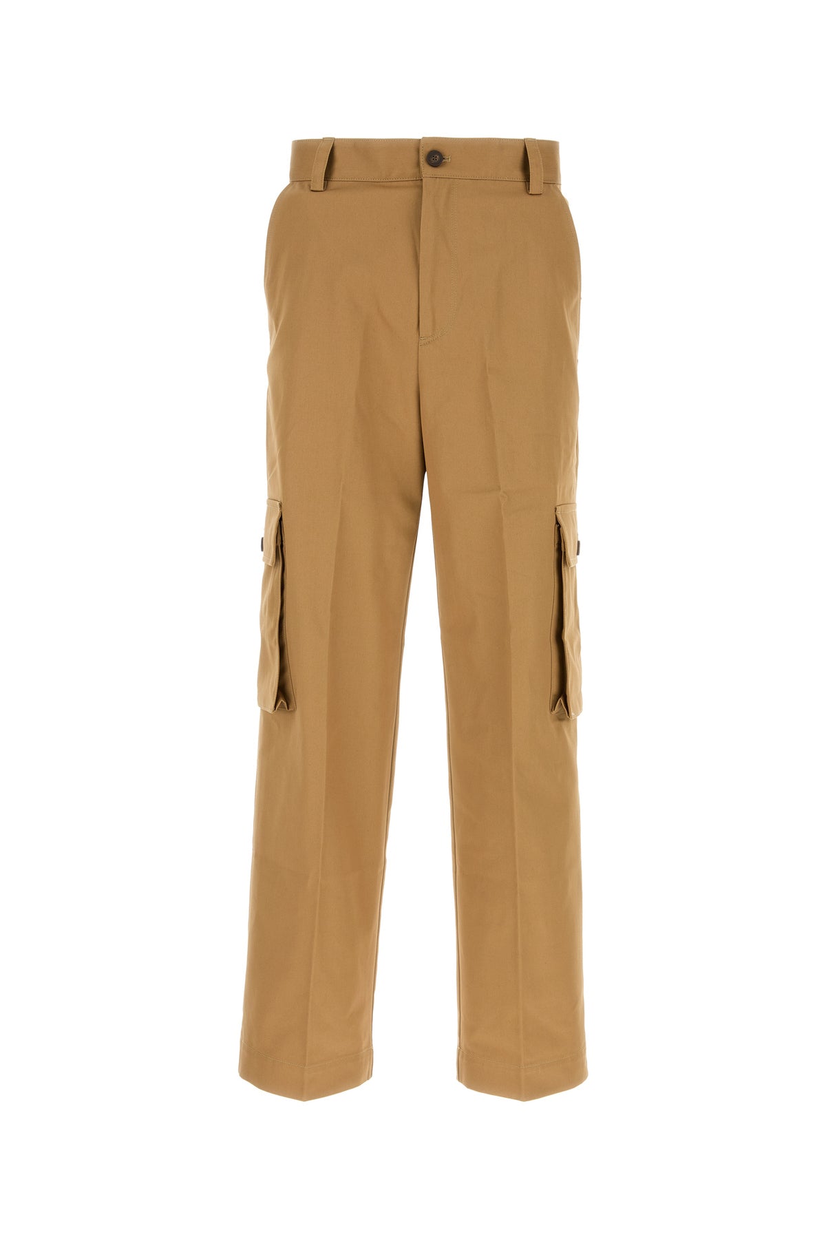 MAISON KITSUNE Pantalone cargo in cotone cammello