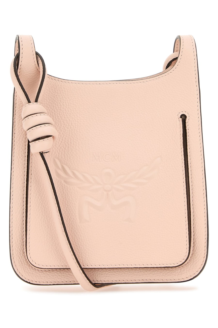MCM Borsa a tracolla Mini Himmel Hobo in pelle rosa pastello